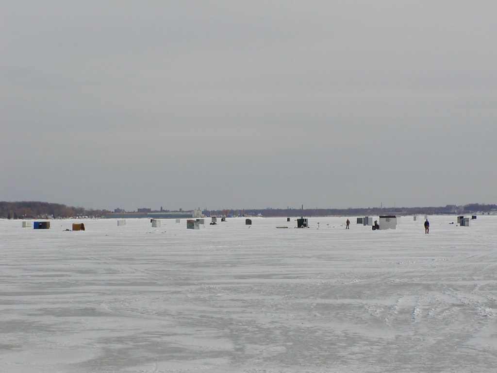 Angler on ice